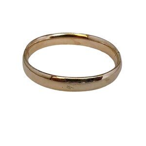 Antique Gold Filled Plain Bangle Bracelet (A6839)
